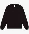 CV3511 3511 Canvas Unisex Heavyweight Long Sleeve Boxy T-Shirt Black colour image